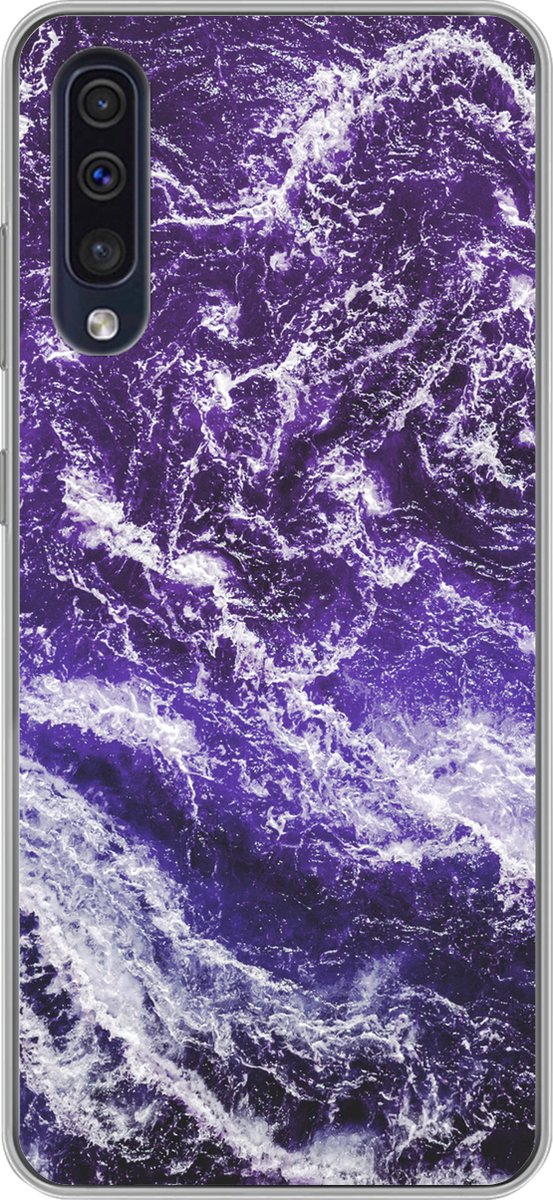 Telefoonhoesje Geschikt voor Samsung Galaxy A50 hoesje - Mineralen - Patronen - Natuursteen - Siliconen Telefoonhoesje Telefoonhoesje