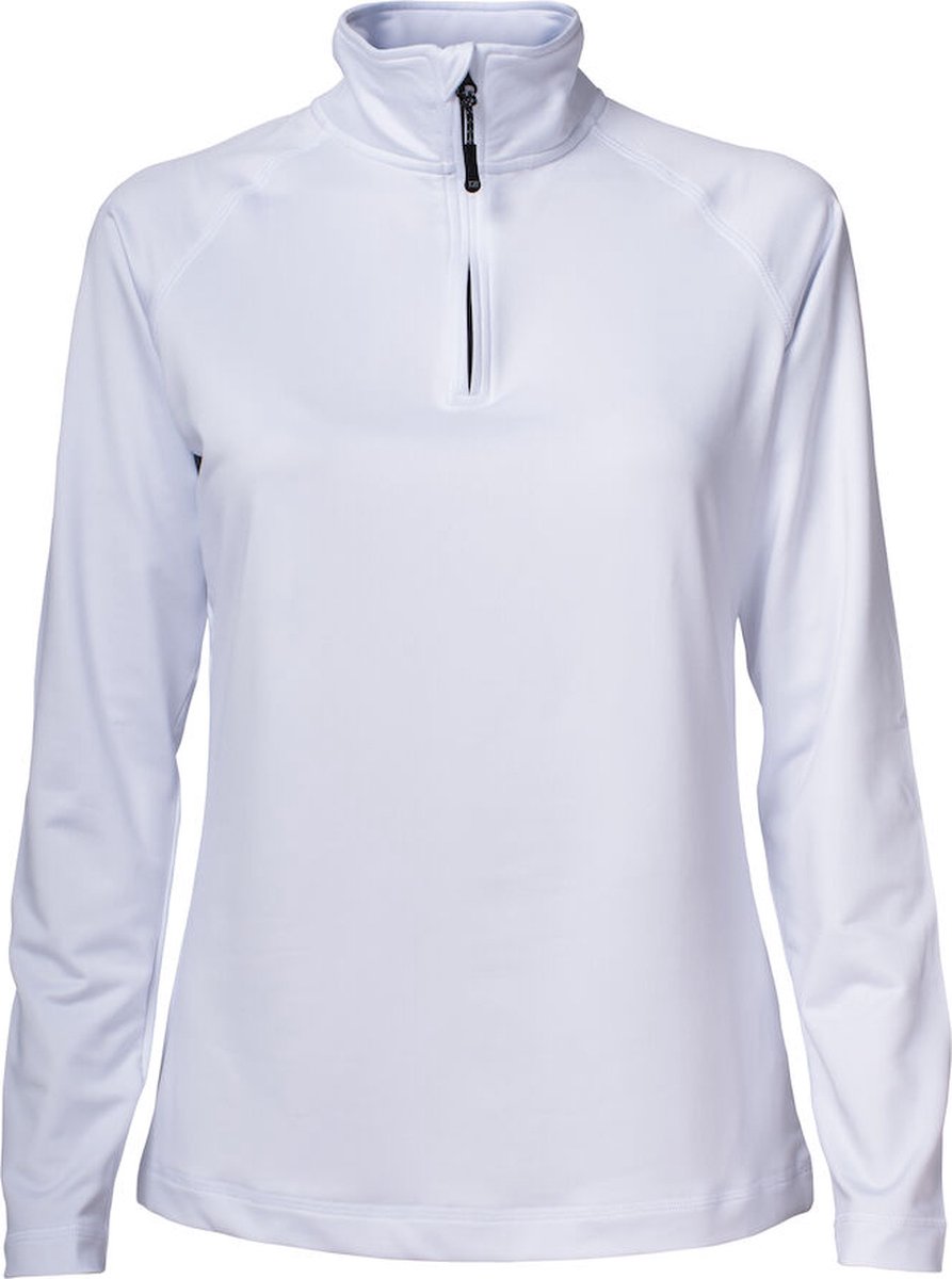 Cutter & Buck Coos Bay Half Zip Dames 358401 - Wit - XS