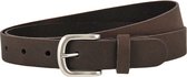 Landley Dames Riem Leer Bruin – Breedte 3 cm – Leren Vrouwen Riem - Lengte totaal 120 cm / Riemmaat 105