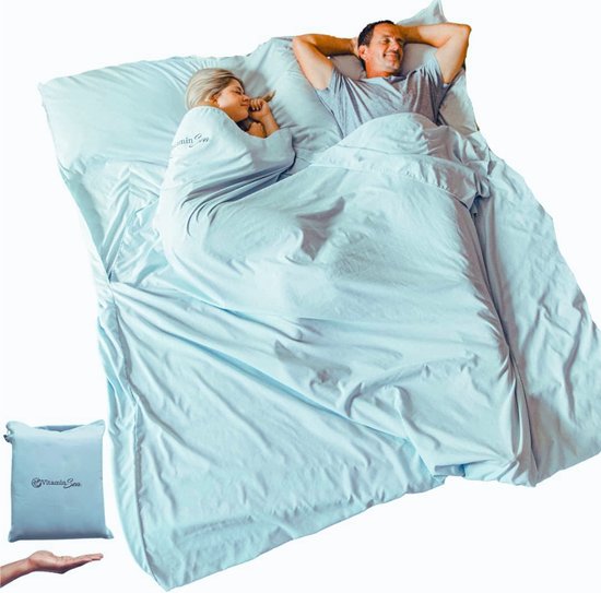 Ultralichte Katoenen Slaapzak Liner - Lichtgewicht Reislaken Voor Camping & Hotels - Ideaal Voor Volwassenen - Comfortabel En Compact van Cocoon — afbeelding 5