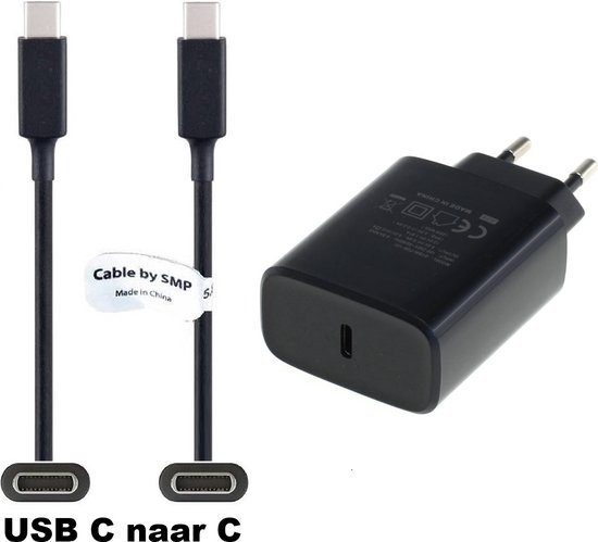 Foto: Accezz draadloze oplader geschikt voor magsafe snellader 15w usb c oplader kabel wireless fast charger geschikt voor iphone 12 13 14 15 16 zwart