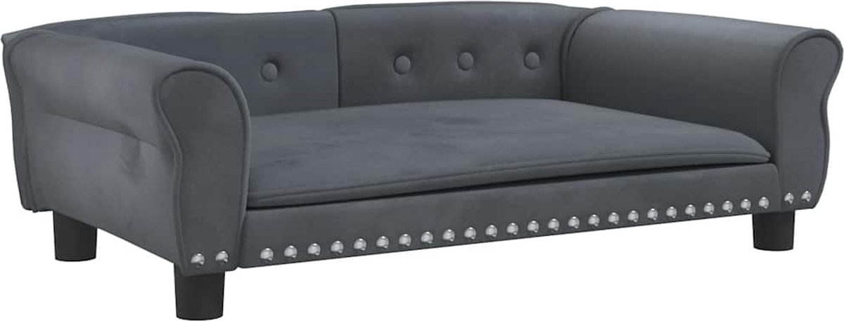 Vidaxl Hondenmand Grijs 95 X 55 X 30 Cm Hondenbank