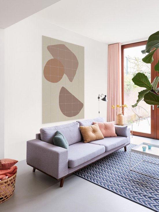 IXXI Mocha, Divers - 100 x 140 cm - Support de suspension gratuit - Grande décoration murale et affiches - Minimaliste, Graphisme, Abstrait, Géométrique