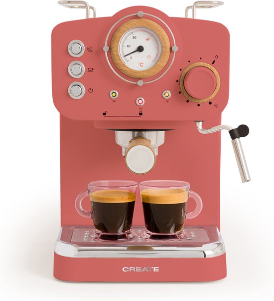 CREATE - Espresso-koffiezetapparaat - Terracotta - THERA RETRO