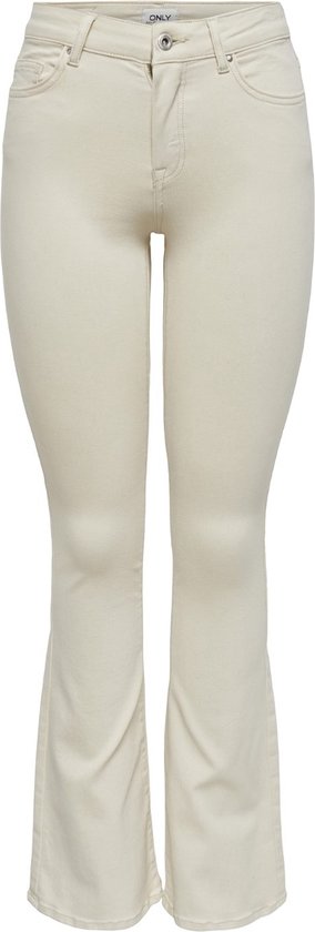 ONLY ONLBLUSH MID FLARED DNM DOT019 NOOS Dames Jeans - Ecru