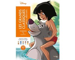 Coloriages Mystères Disney Les Grands Classiques Spécial Debutants - Kleuren op nummer Kleurboek voor volwassenen en kinderen - Hachette