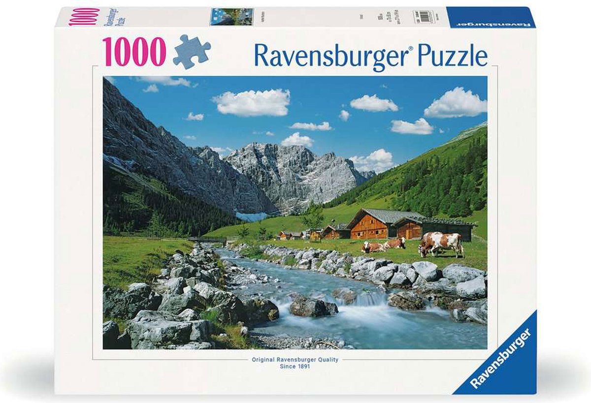 Ravensburger puzzel Karwendelgebergte, Oostenrijk - Legpuzzel - 1000 stukjes — afbeelding 6