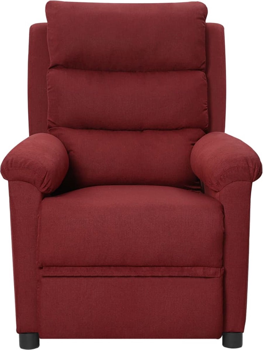 Massagestoel Relaxfauteuil Elektrisch Wijnrood Ergonomisch - afbeelding 3