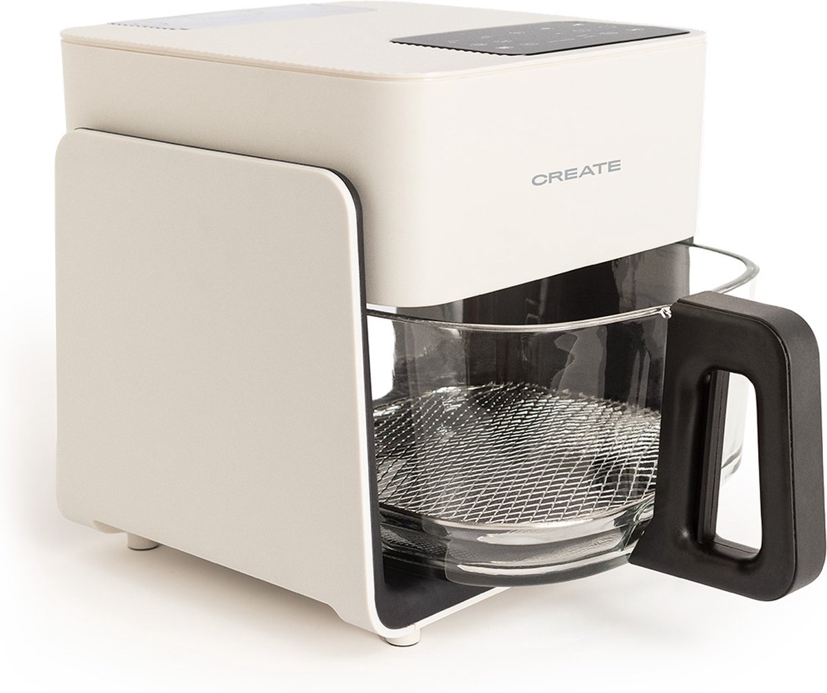 Afbeelding 2 van CREATE - Olievrije friteuse van 4,2 L met stoomfunctie - AIR FRYER CRYSTAL
