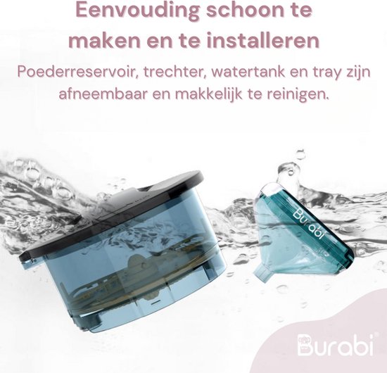 Burabi Baby Formula Maker - Automatische Babymelk Machine - Flessenwarmer met Thermoblock - WiFi App - Veiligheidsensoren - In 10 seconden flesvoeding van Merkloos — afbeelding 3