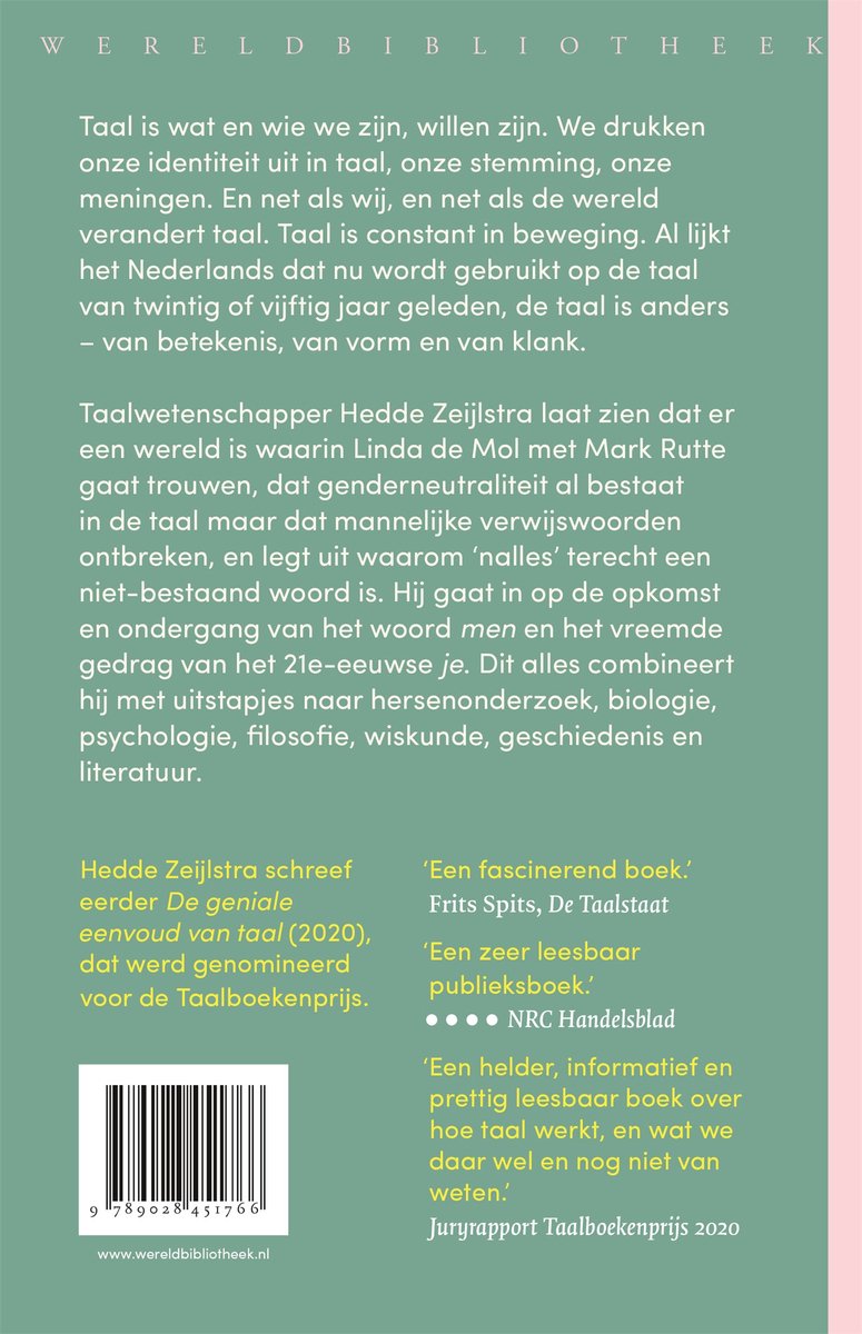 Het Nederlands van nu 1 - De betekenis van woorden - back cover