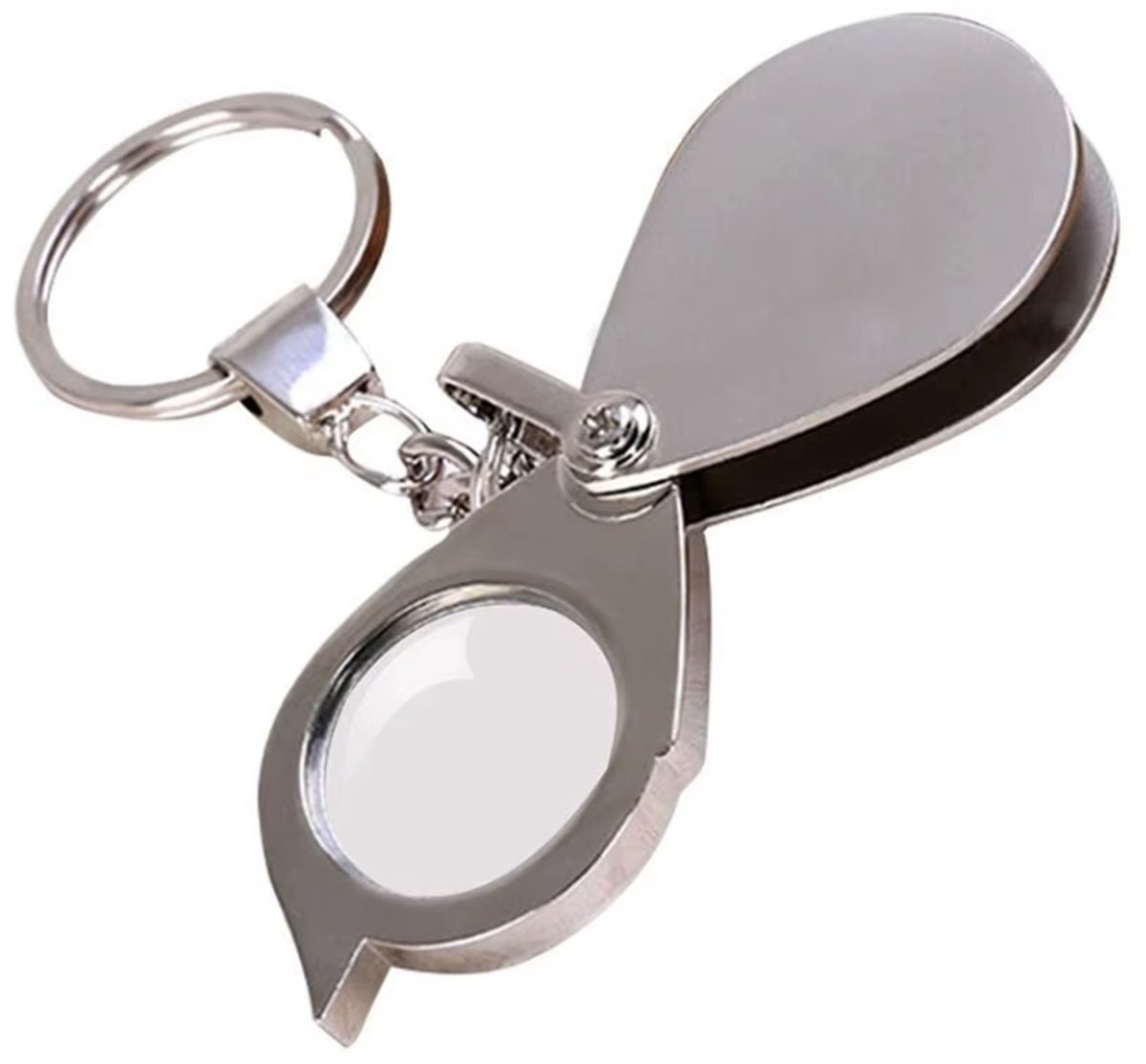 Actie4you® - Vergrootglas -Sleutelhanger - 5x Zoom - 4CM – Loep – Leesloep – 1 Stuk
