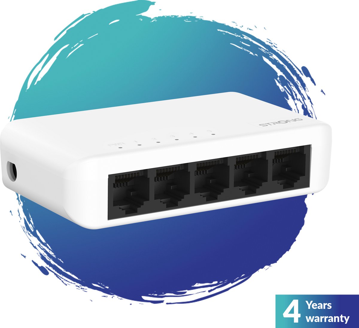 Strong SW5000P netwerk-switch Gigabit Ethernet (10/100/1000) Wit