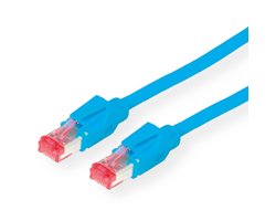 DÄTWYLER S/FTP Patchkabel Cat.6 (Class E), CU 7702 flex LS0H, Hirose TM21, blauw, 10 m