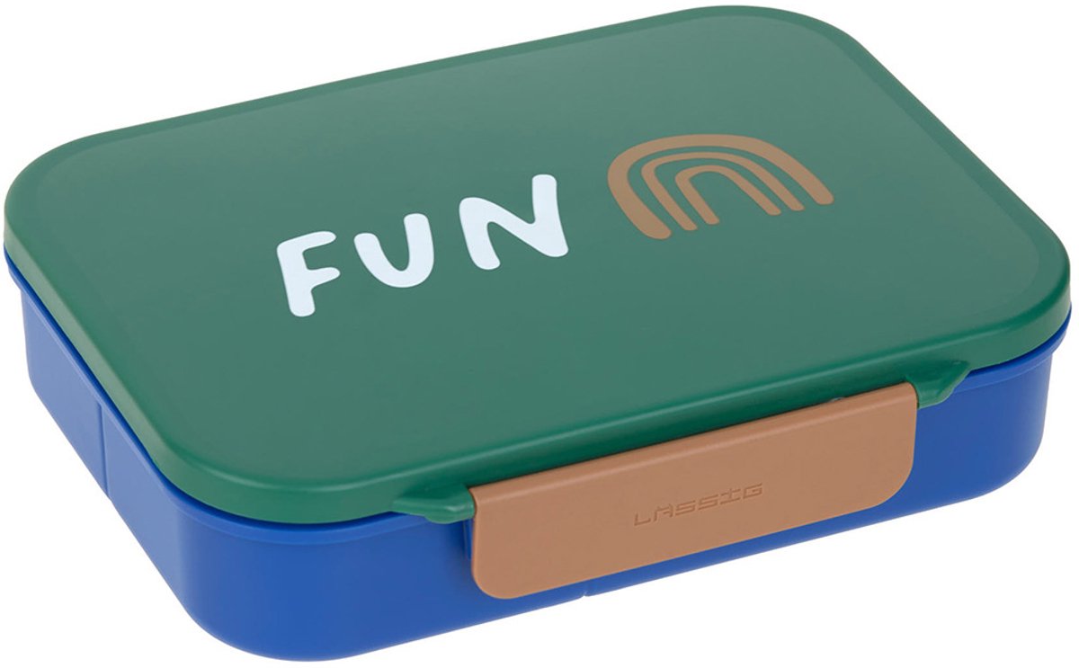 Lässig Lunchbox Little gang - Rainbow groen