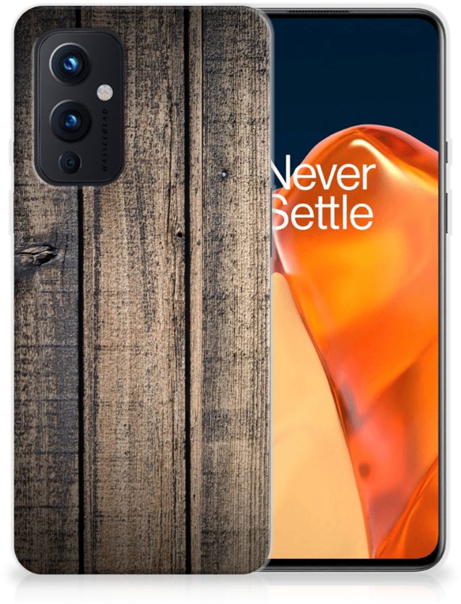 OnePlus 9 Bumper Hoesje Steigerhout