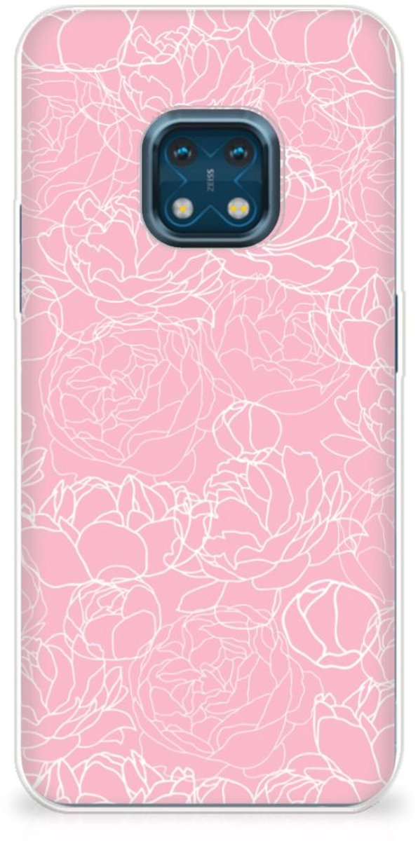 Nokia XR20 TPU Case White Flowers