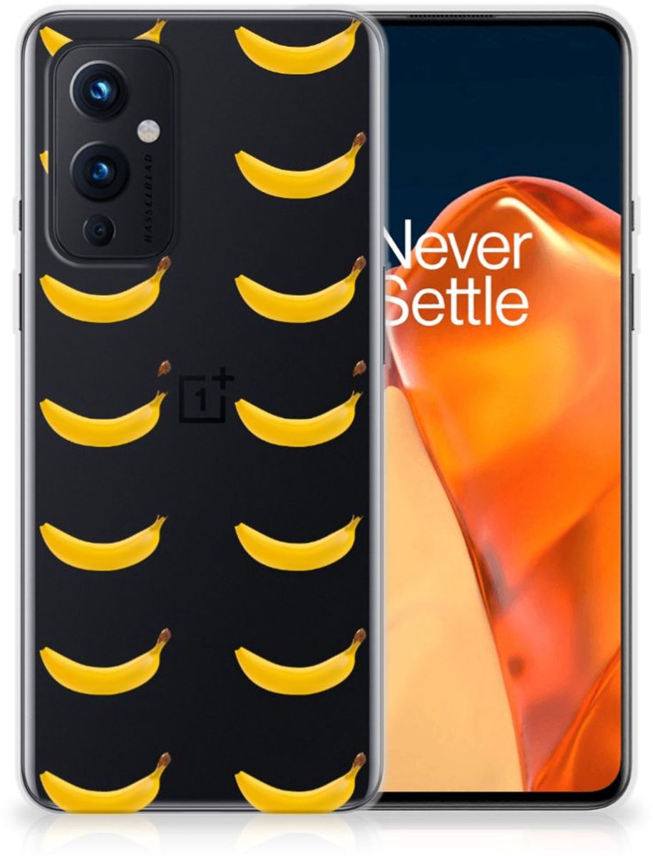 Back Cover voor OnePlus 9 Siliconen Case Banana
