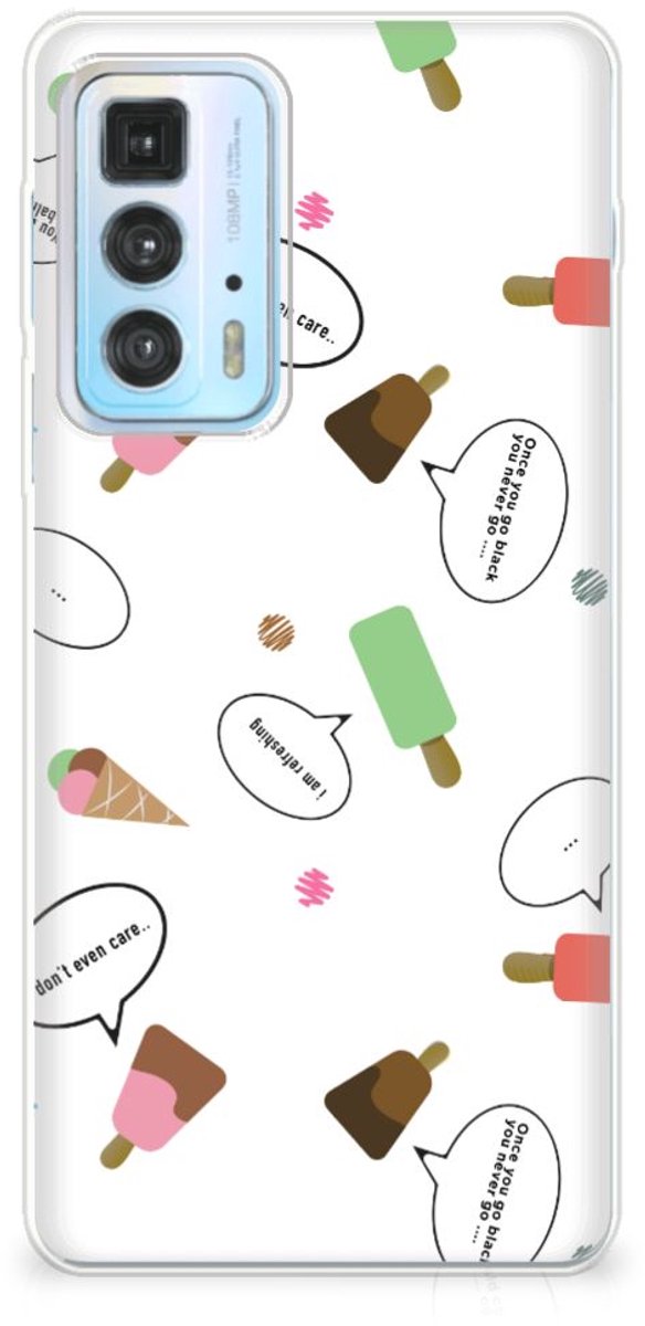 Motorola Edge 20 Pro Siliconen Case IJsjes