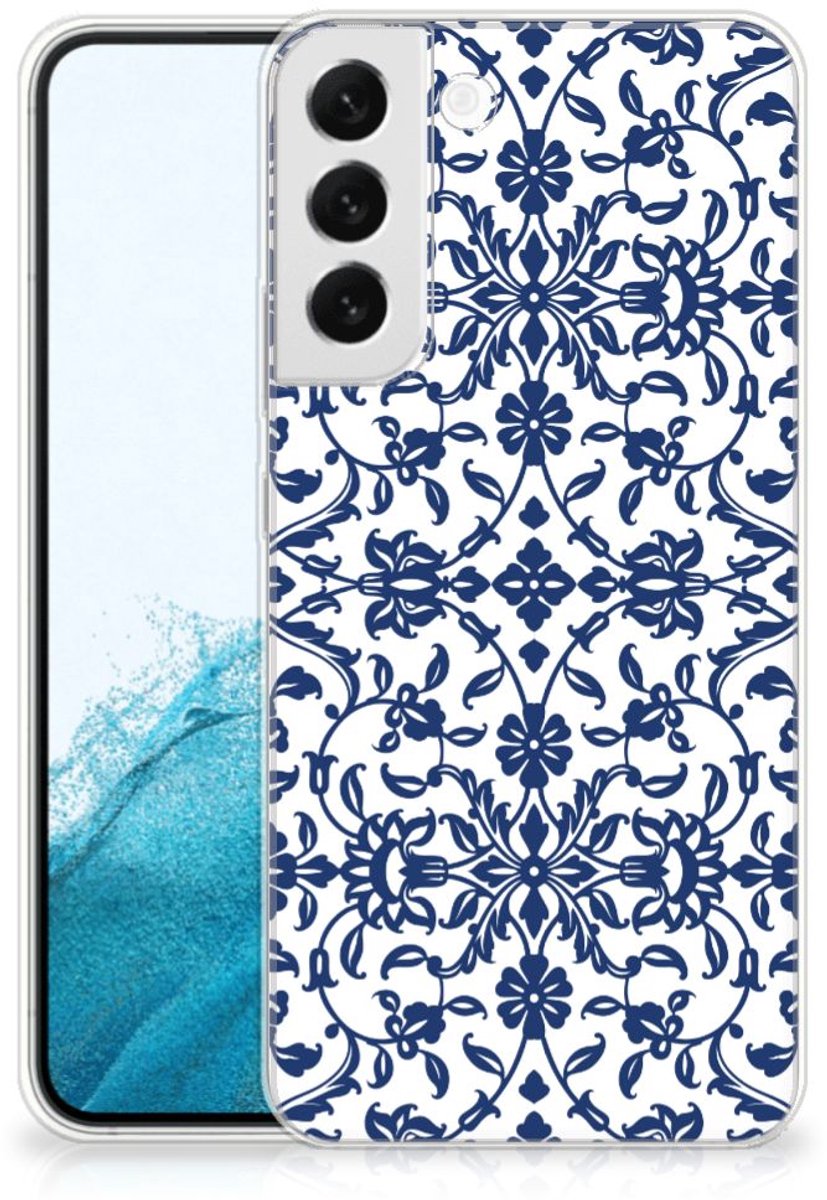 Samsung Galaxy S22 Plus TPU Case Flower Blue
