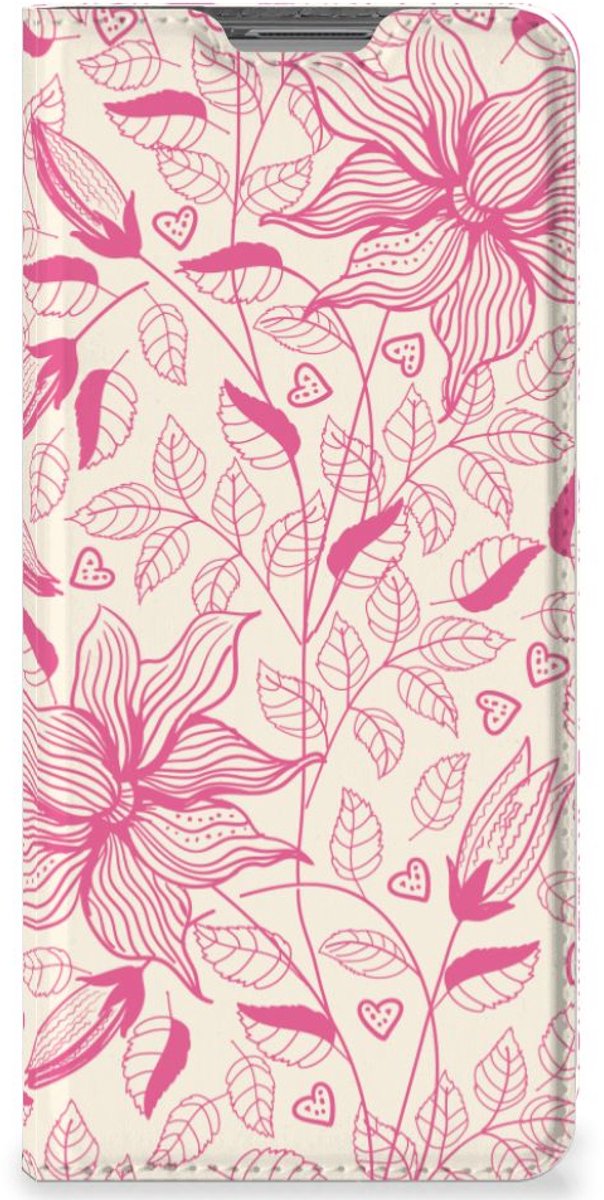 OPPO Find X5 Smart Cover Pink Flowers