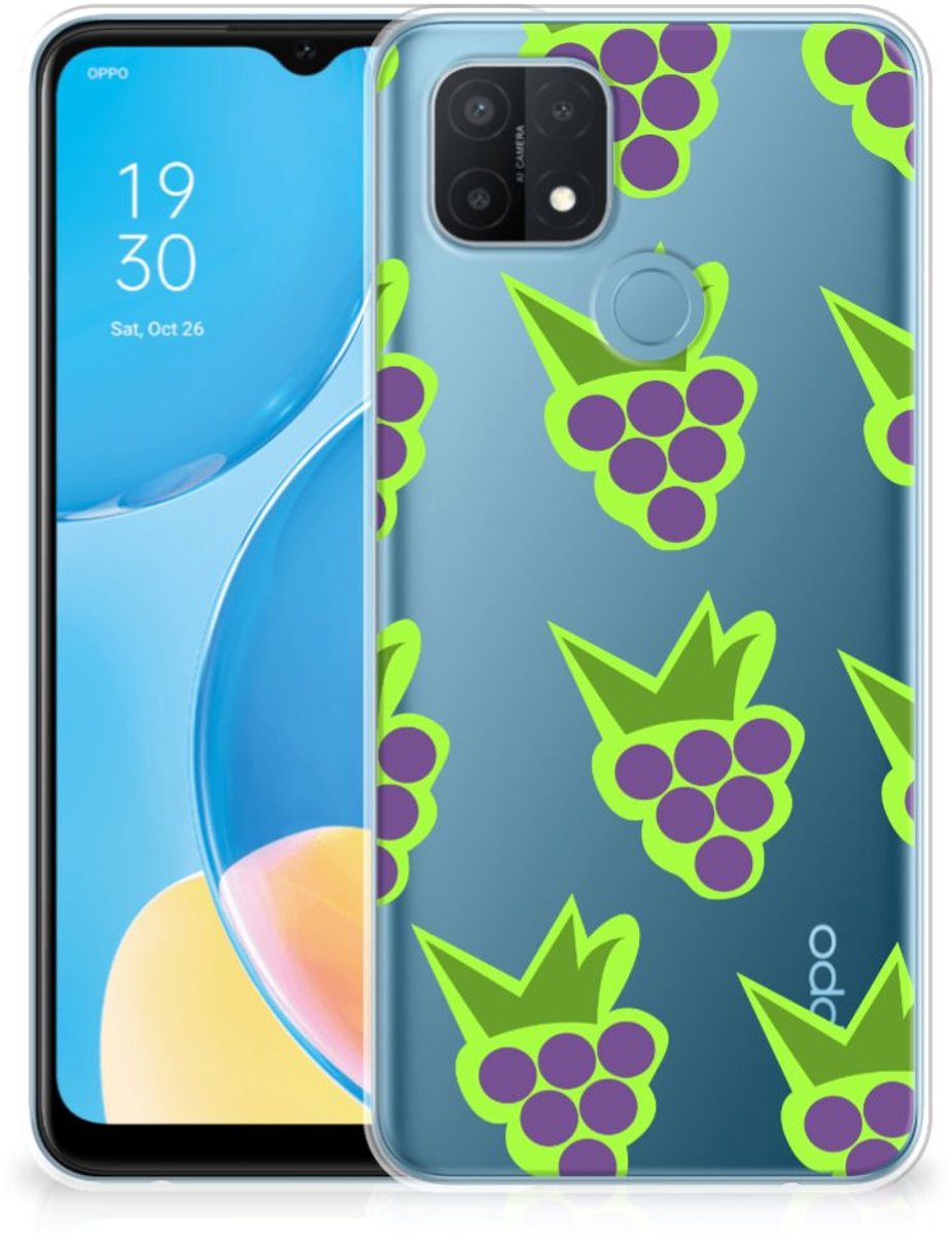 TPU Hoesje voor OPPO A15 Siliconen Case Druiven