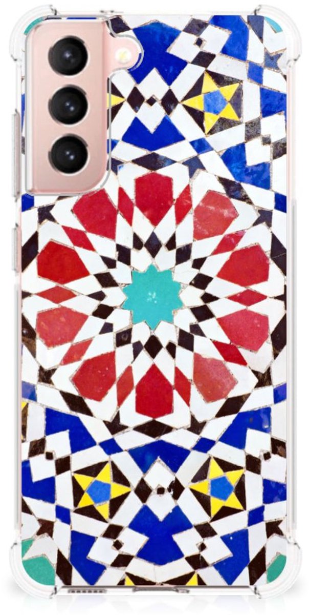 Samsung Galaxy S21 FE Anti-Shock Hoesje Mozaïek