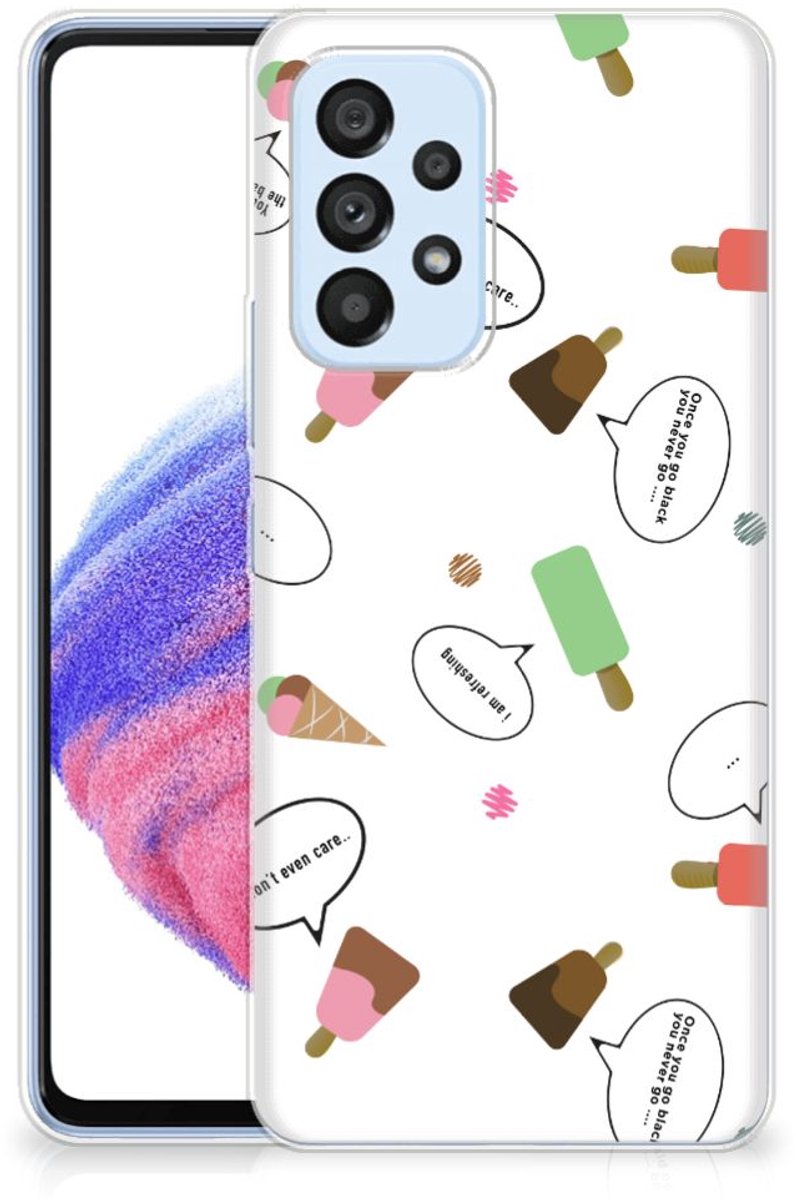 Back Cover voor Samsung Galaxy A53 5G Siliconen Case IJsjes