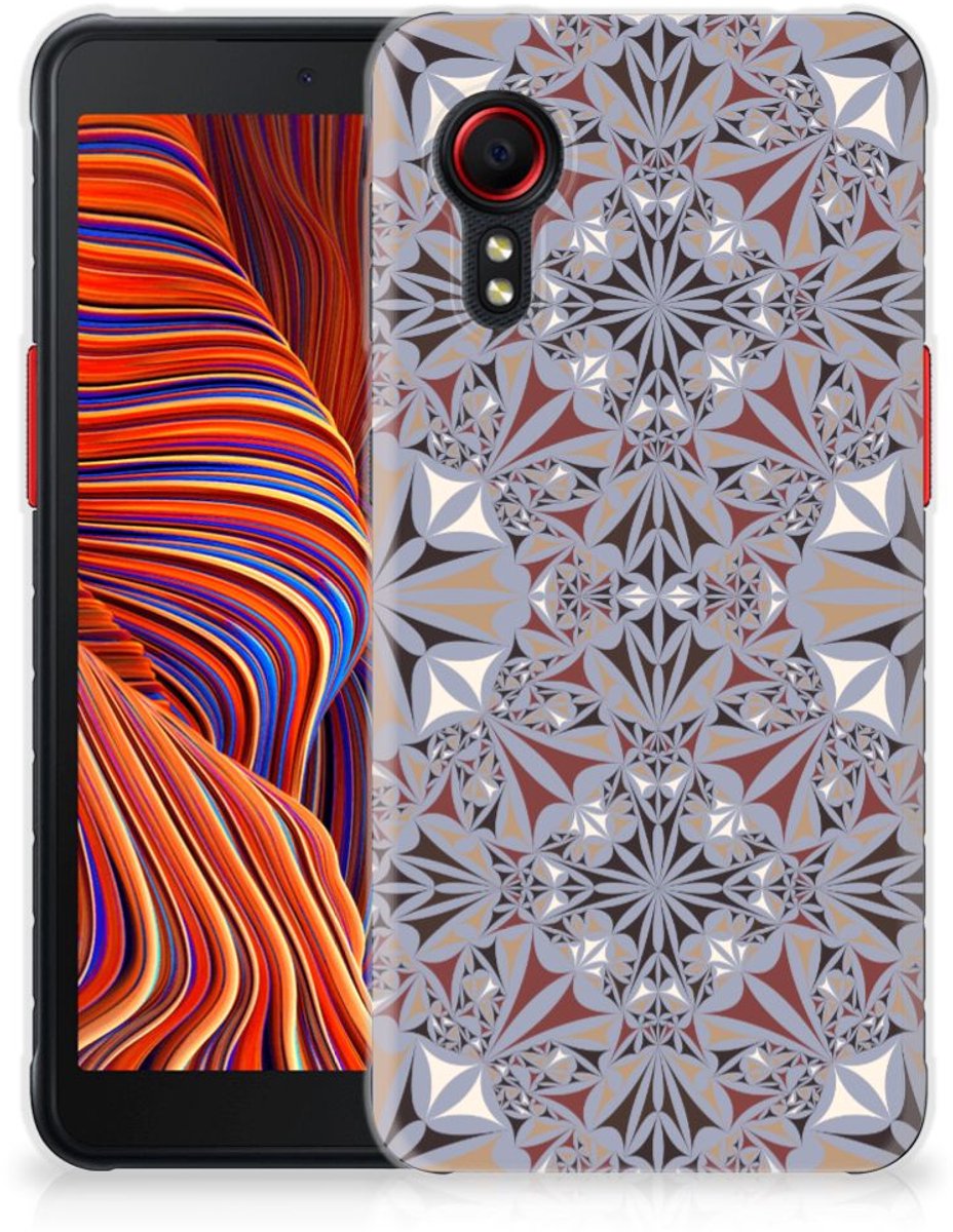 Samsung Galaxy Xcover 5 TPU Siliconen Hoesje Flower Tiles