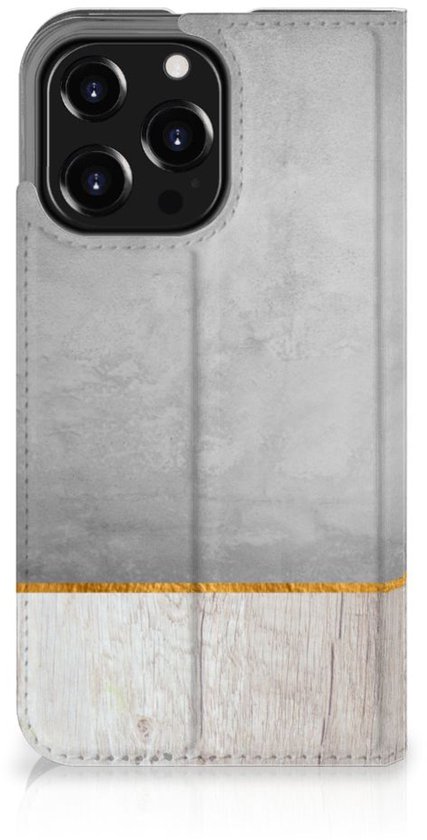 Coque Magnet Cadeau pour Papa Coque Smartphone iPhone 13 Pro Wood Béton
