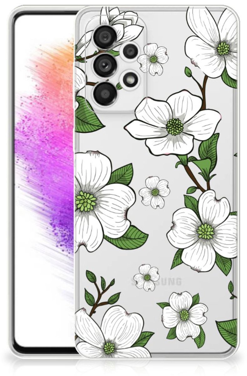 Samsung Galaxy A73 5G TPU Case Dogwood Flowers