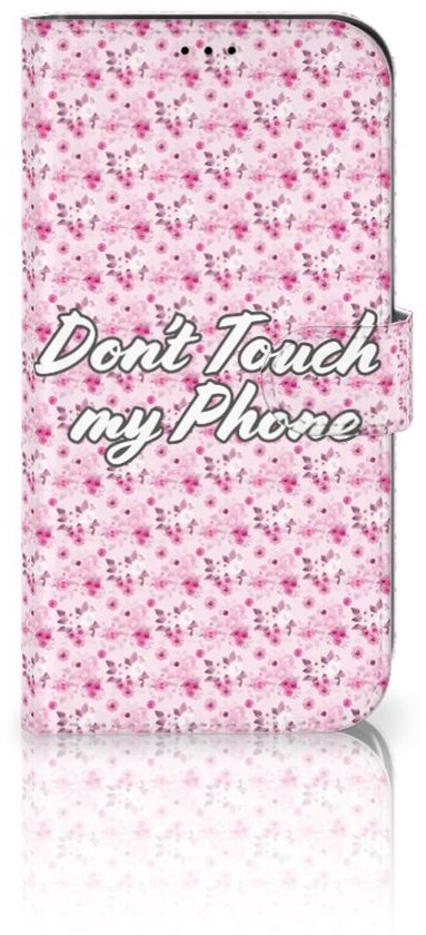 Étui Bookcase iPhone 13 Pro Max Fleurs Pink DTMP