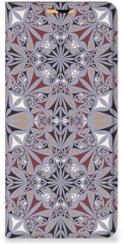 Flip Cover OPPO A15 Smart Cover Flower Tiles