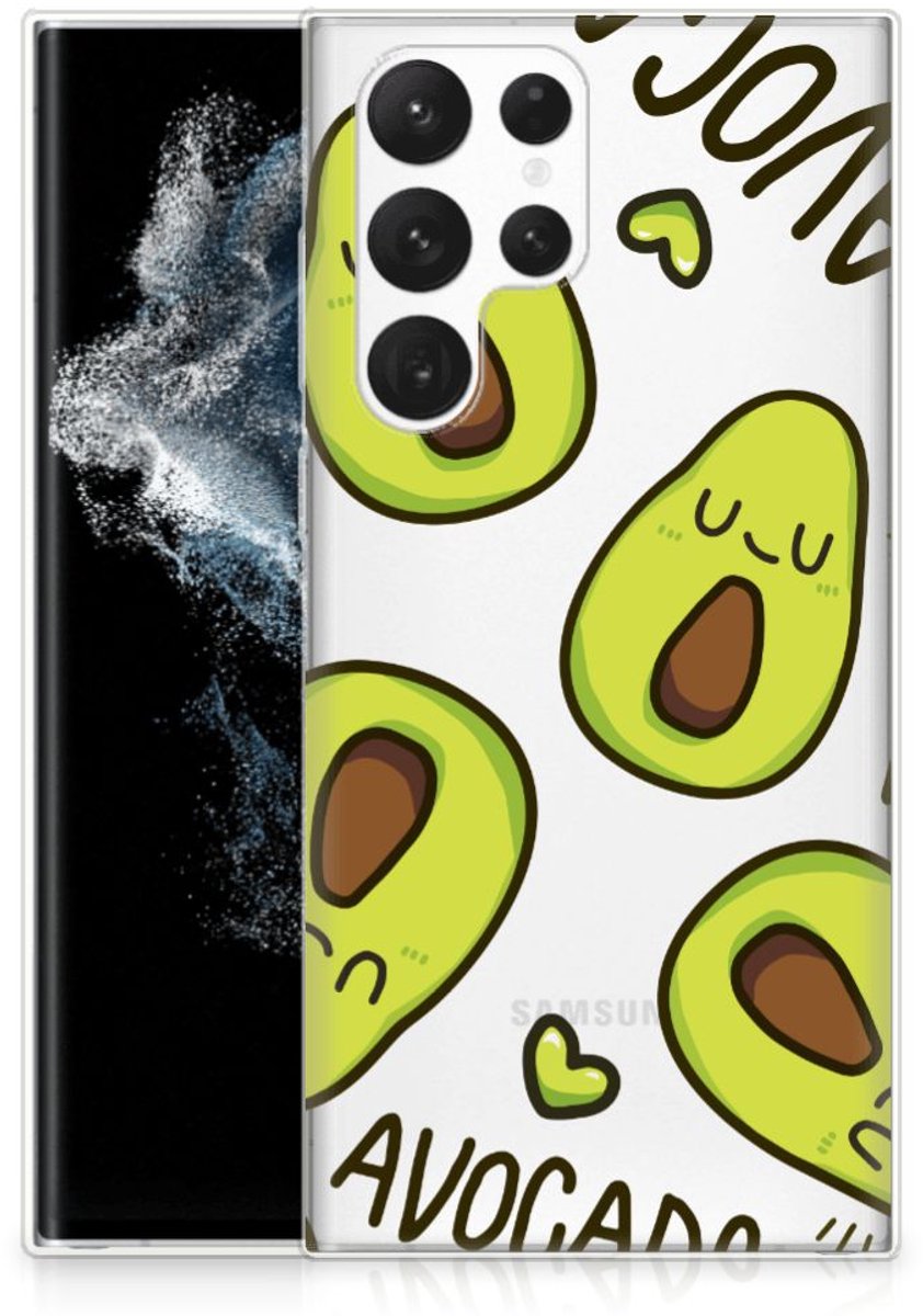 Samsung Galaxy S22 Ultra Telefoonhoesje met Naam Avocado Singing
