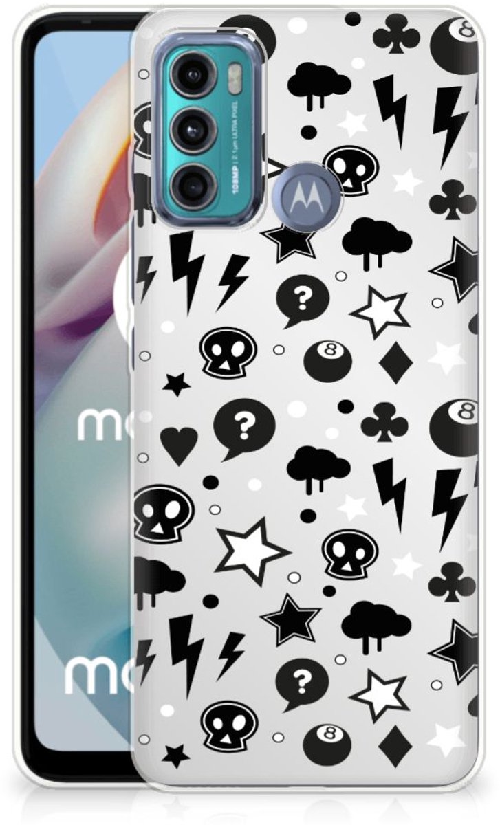 Silicone Back Case Motorola Moto G60 Silver Punk