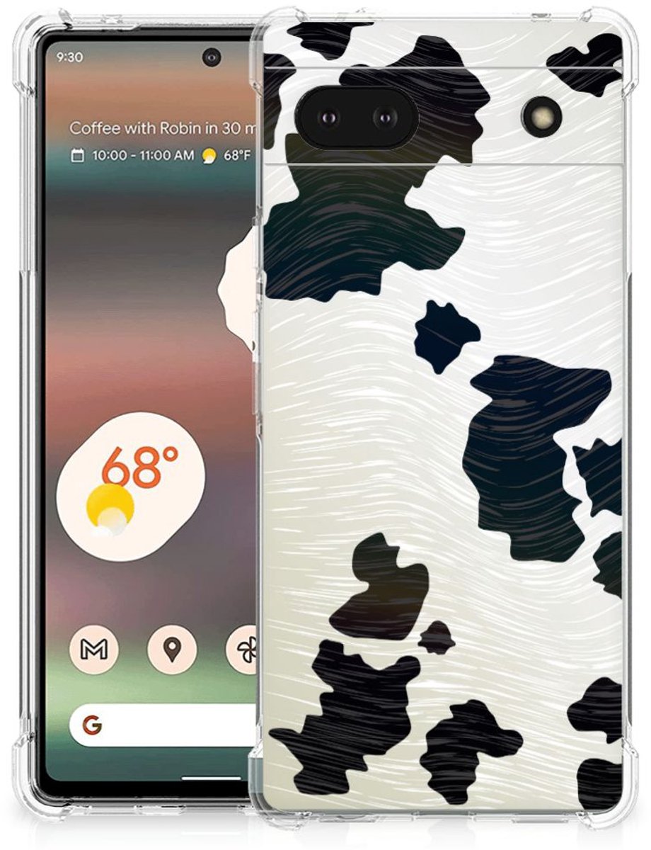 Google Pixel 6A Case Anti-shock Koeienvlekken