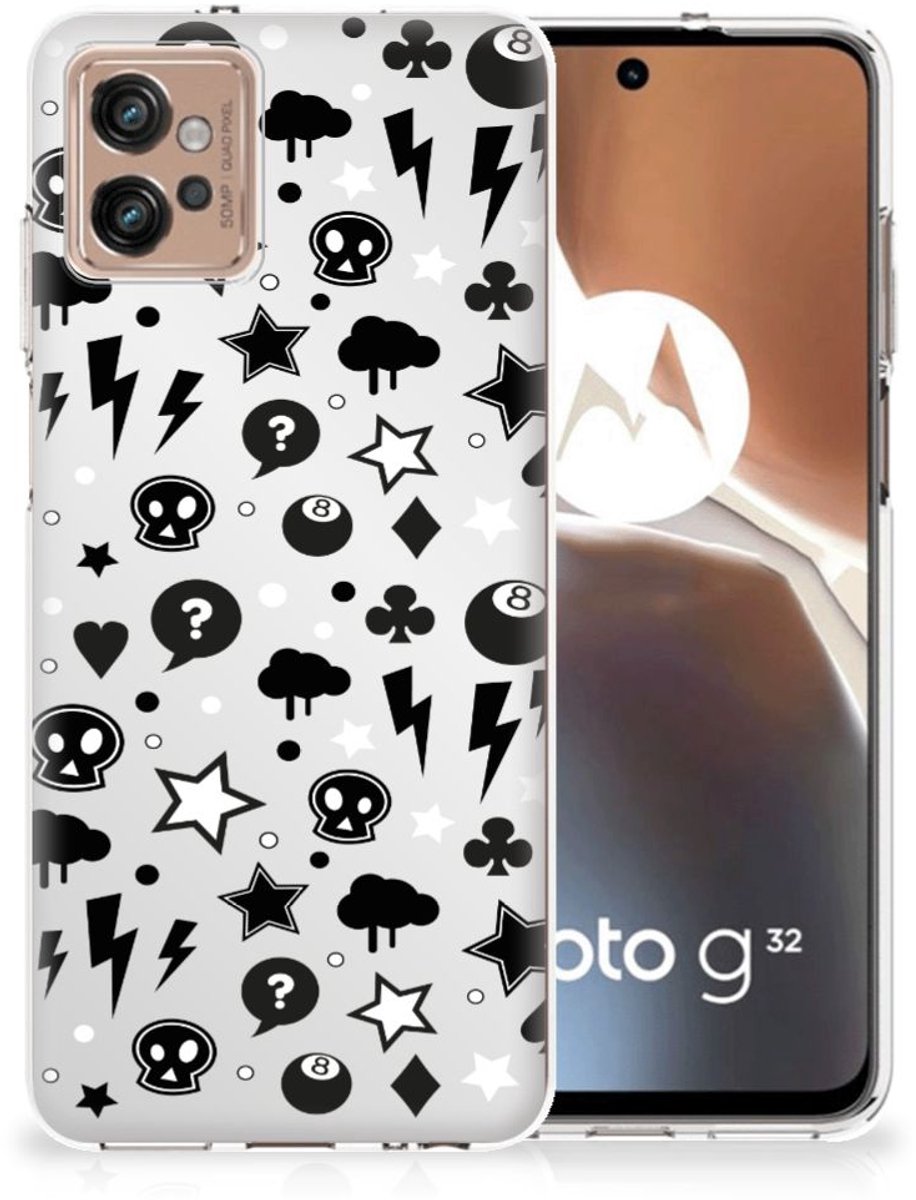Silicone Back Case Motorola Moto G32 Silver Punk