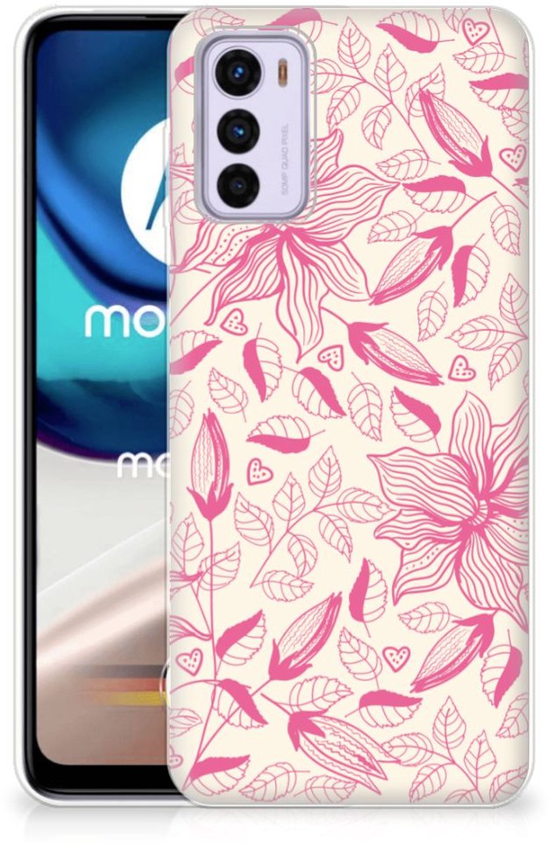 Motorola Moto G42 TPU Case Pink Flowers
