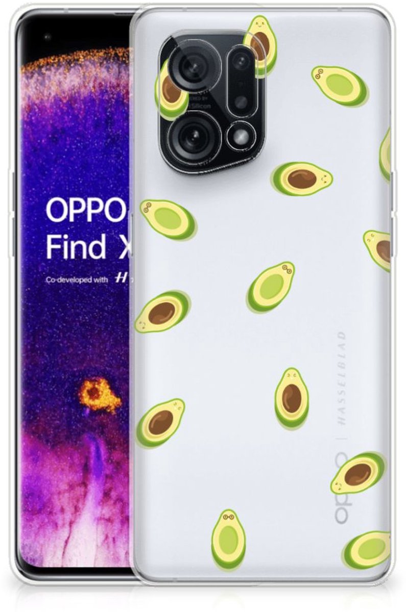 OPPO Find X5 Siliconen Case Avocado