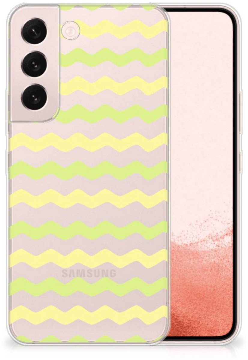 Samsung Galaxy S22 TPU bumper Waves Yellow