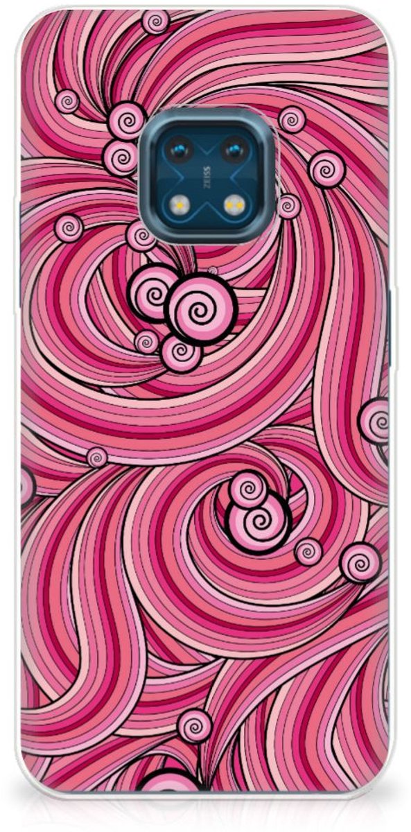 Nokia XR20 Hoesje maken Swirl Pink