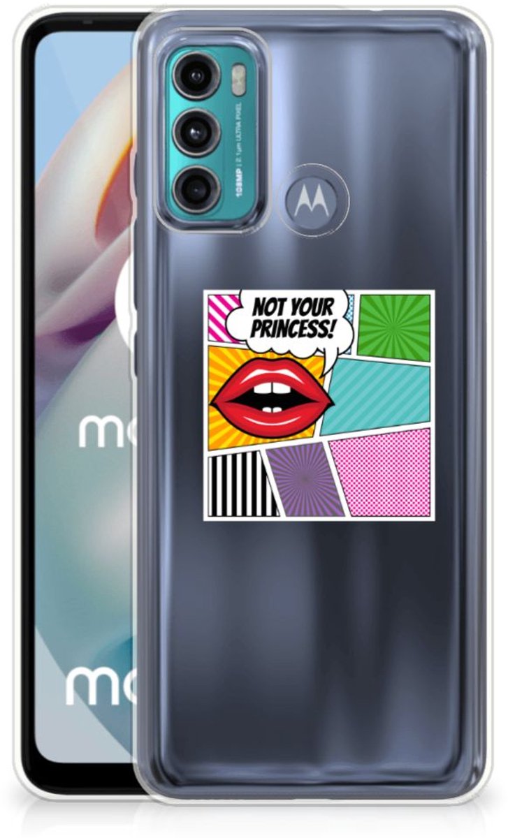 Motorola Moto G60 Silicone Back Cover Popart Princess