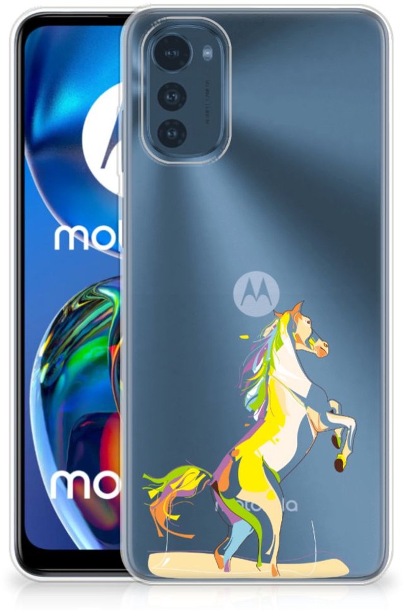 Motorola Moto E32/E32s Telefoonhoesje met Naam Horse Color