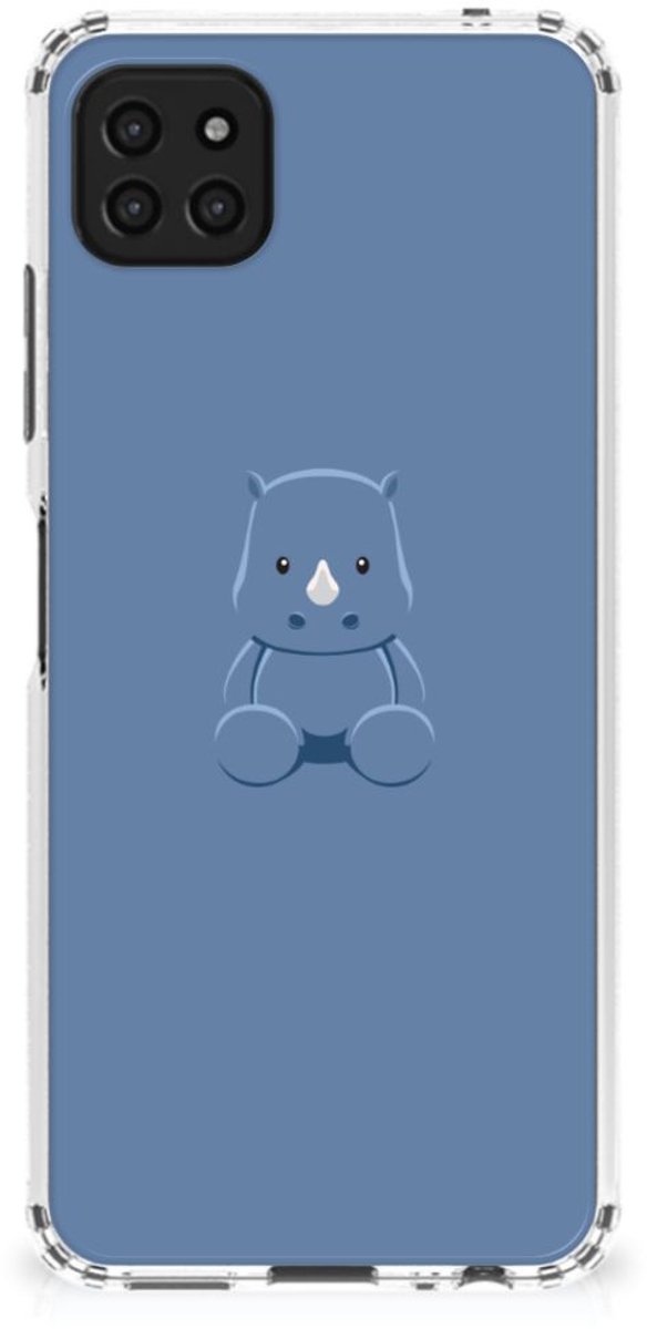 Back Cover voor Samsung Galaxy A22 5G Stevig Bumper Hoesje Baby Rhino