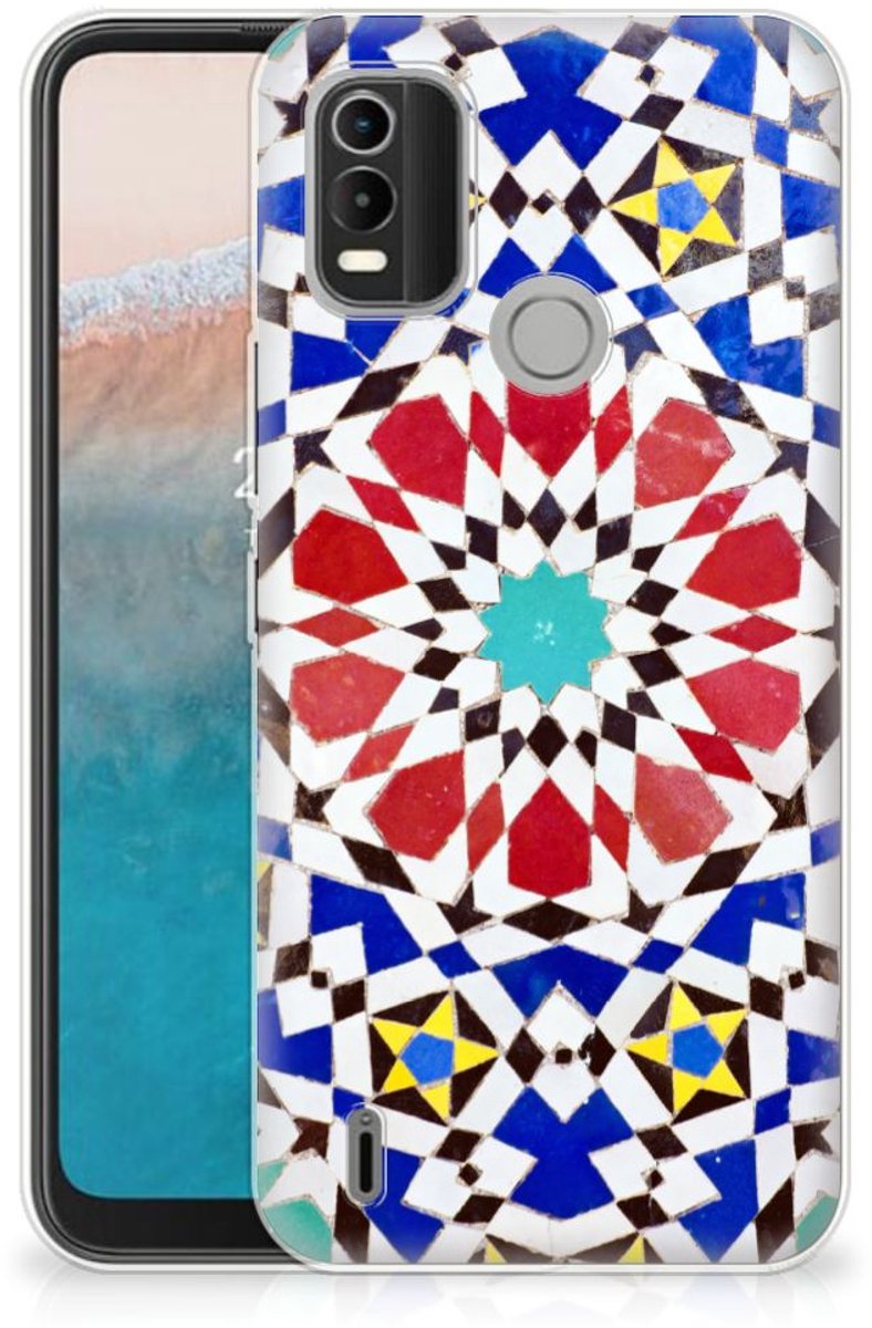 Nokia C21 Plus TPU Siliconen Hoesje Mozaïek