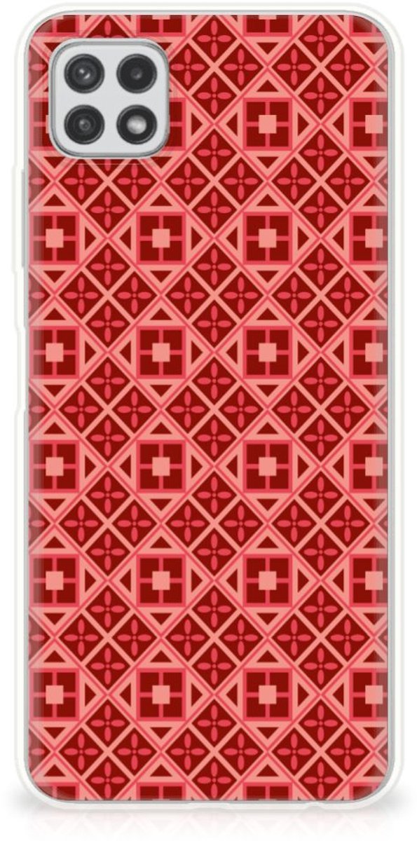Samsung Galaxy A22 5G TPU bumper Batik Rood