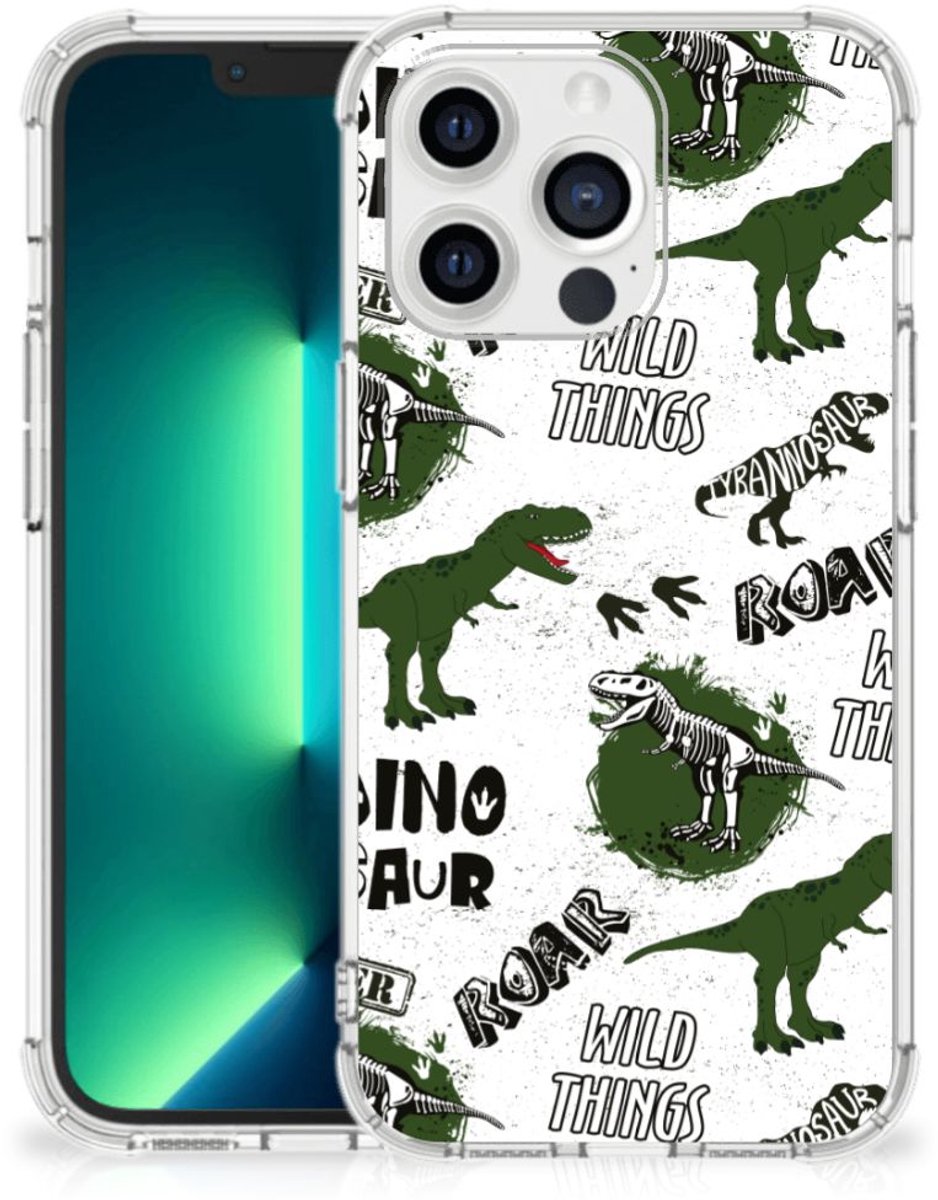 Case Anti-shock voor iPhone 13 Pro Max Dinosaurus