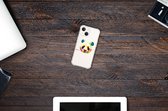 Coque en silicone Coque iPhone 13 avec bord transparent couleur Panda
