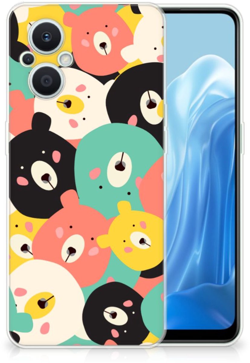 OPPO Reno8 Lite Telefoonhoesje met Naam Bears