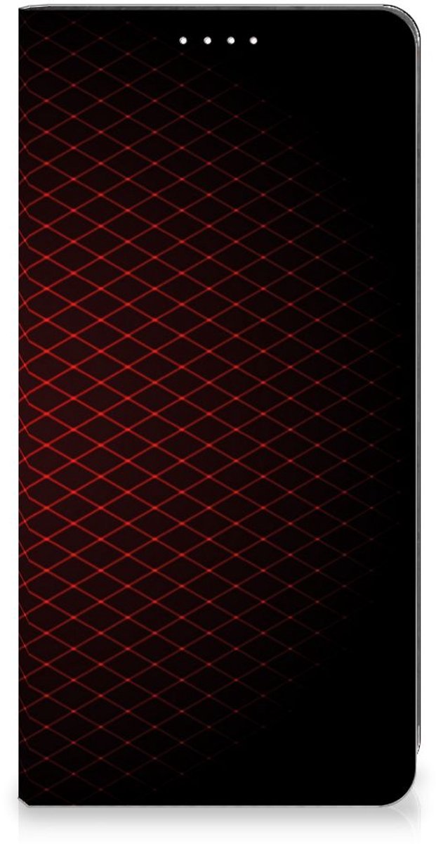 Samsung Galaxy S23 Hoesje met Magneet Geruit Rood